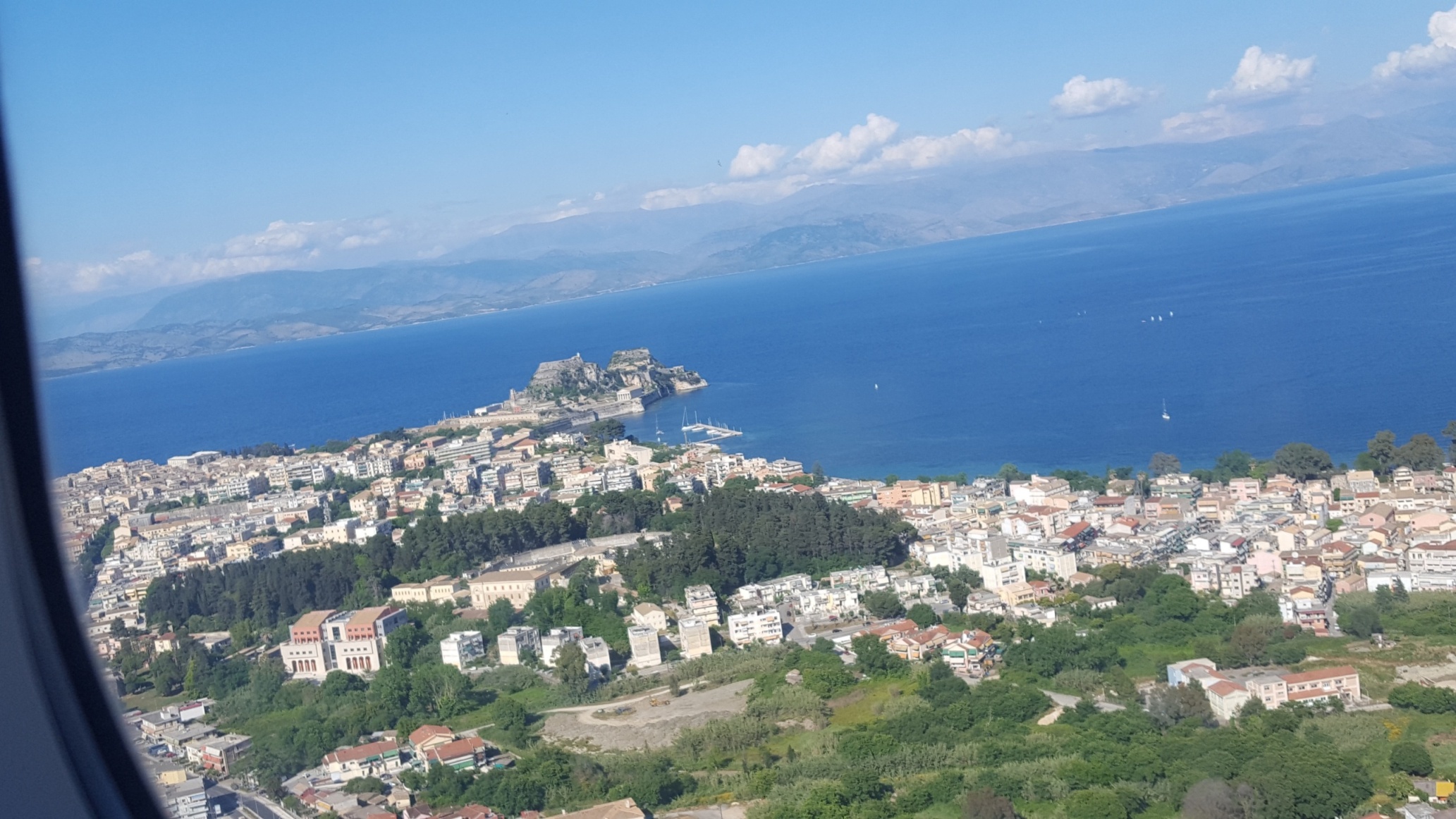 Corfu Town from the air